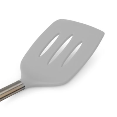 Silicone Slotted Turner with Stainless Steel Handle