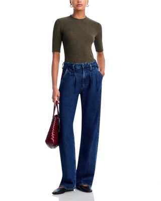 The Heather Ribbed Crewneck Tee