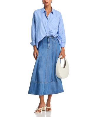 Mathilde Denim A Line Skirt