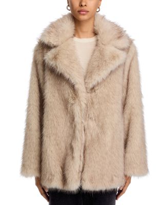 Kindra Faux Fur Big Collar Coat