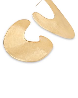 Irregular Petal Statement Earrings in 18K Yellow Gold