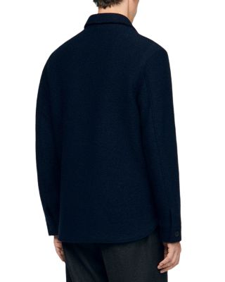 Wool Boucle Shirt Jacket