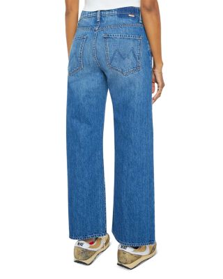 The Dodger High Rise Ankle Wide Leg Jeans in Green Thumb
