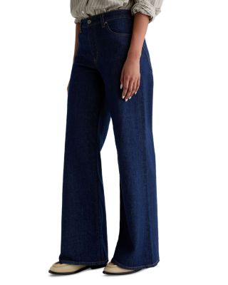 Saige Mid Rise Wide Leg Jeans in Symmetry