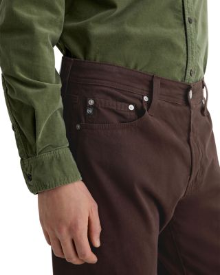 Everett 34&amp;quot; Slim Straight Twill Pants in RawUmber