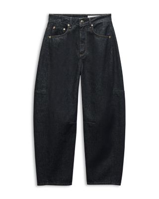 Charlie High Rise Cropped Barrel Jeans in Twtri