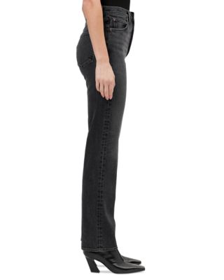 90's Pinch Waist High Rise Straight Jeans in Radius