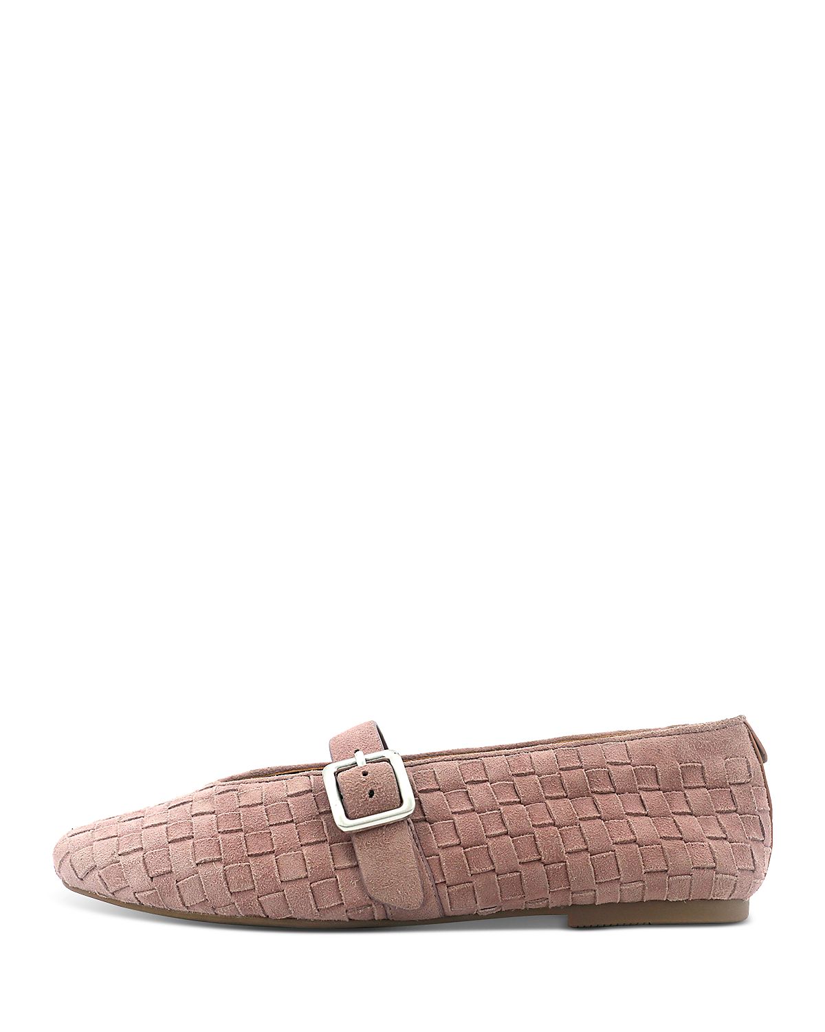 Gentle Souls by Kenneth Cole Women's Winifred Woven Suede Ballerina Flats