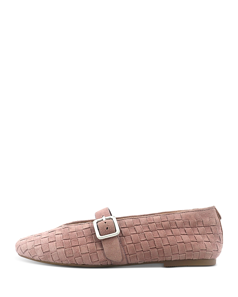 Gentle Souls by Kenneth Cole Women's Winifred Woven Suede Ballerina Flats
