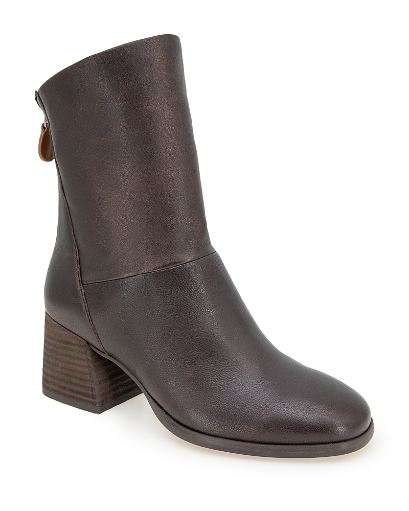 Gentle Souls By Kenneth Cole Women's Saranac Brown Leather Booties In Brown