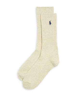 Cotton Rib Crew Socks