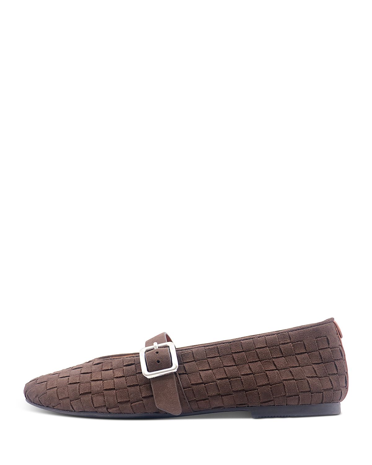 Gentle Souls by Kenneth Cole Women's Winifred Woven Suede Ballerina Flats