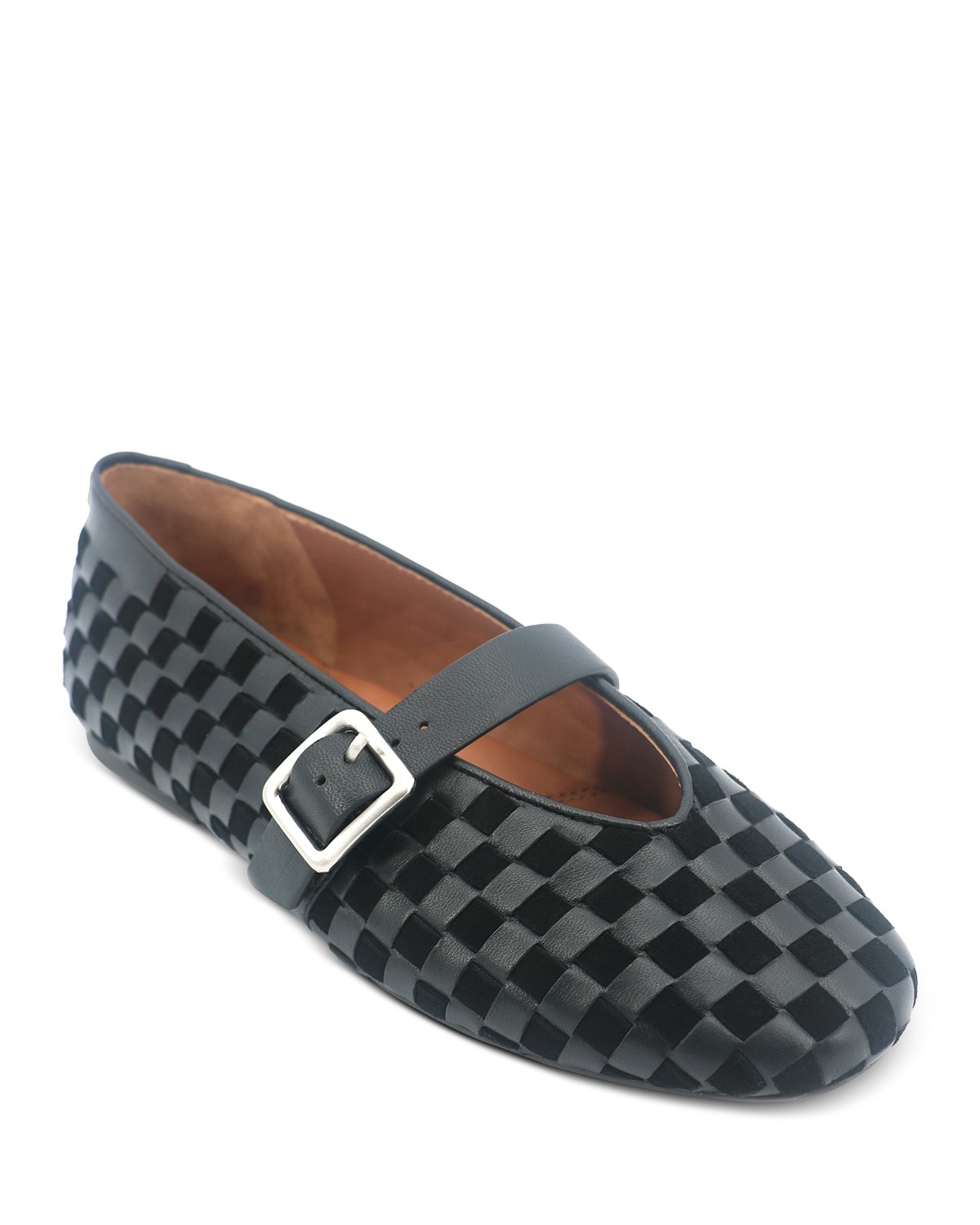 Winifred Woven Suede Ballerina Flats