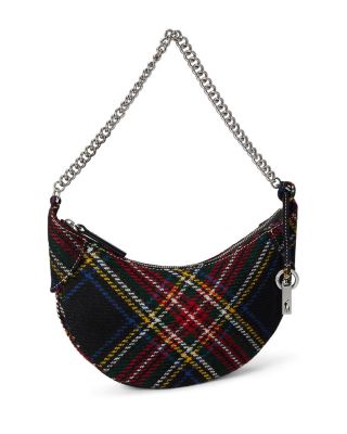 Polo ID Tartan Wool Mini Chain Shoulder Bag