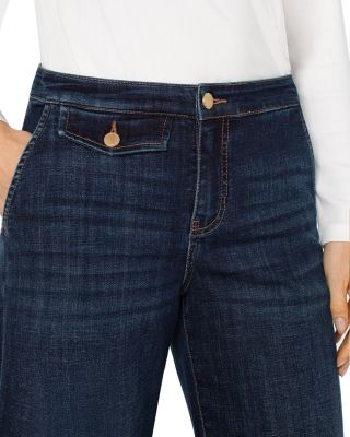 Stride Ankle Wide Leg Jeans in Albany