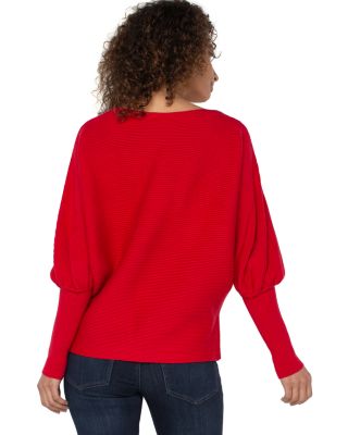 Bishop Sleeve Boat Neck Sweater