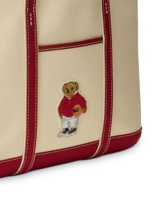 Polo Bear Canvas Small Shopper Tote