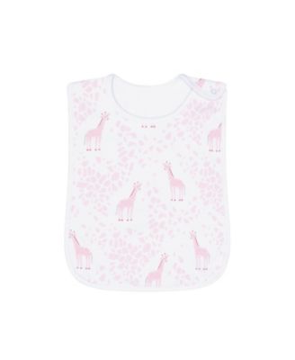  Girls' Giraffe Print Feeding Bib - Baby