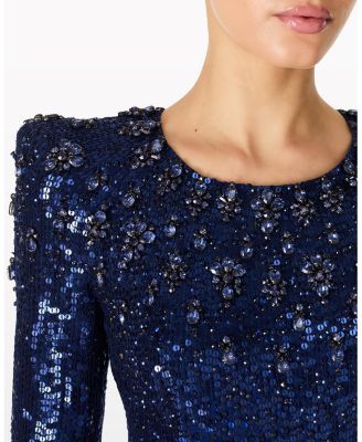  Georgia Sequin-embellished gown