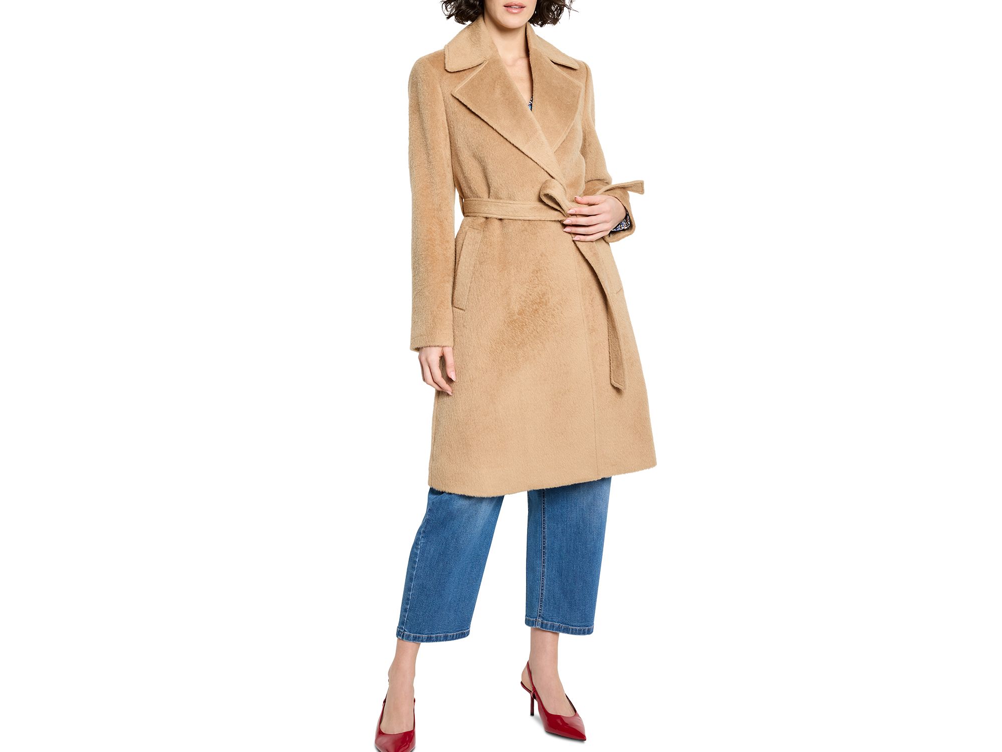 Belted Wrap Coat - Image 1