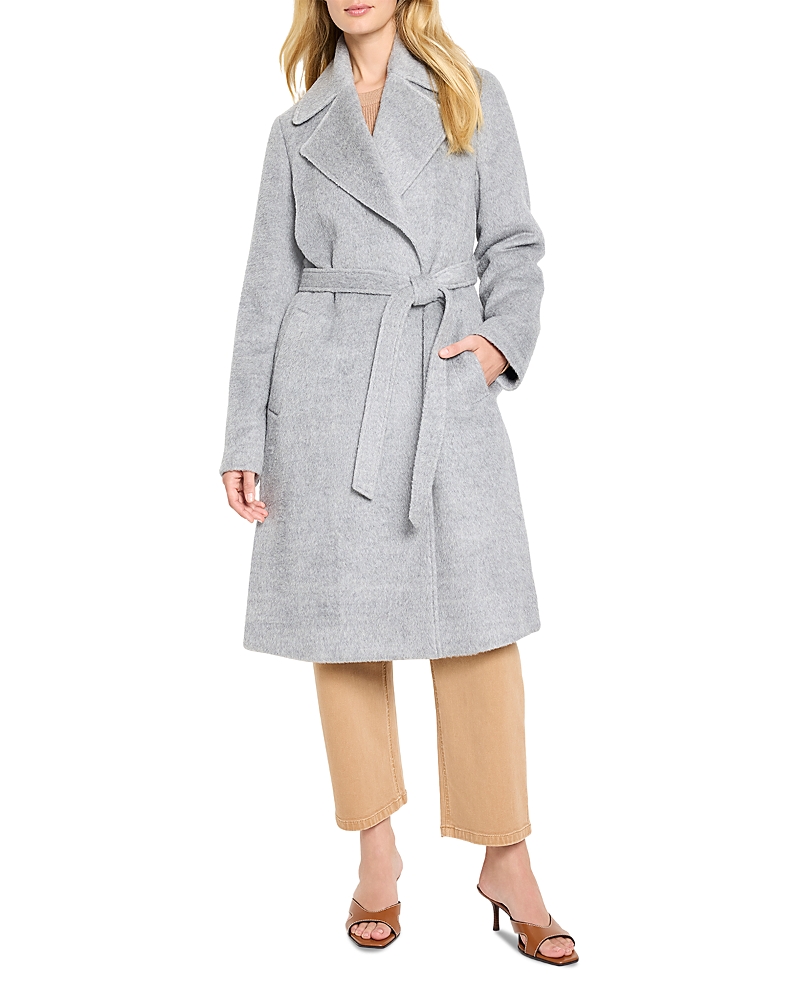Nic + Zoe Nic+zoe Belted Wrap Coat In Gray