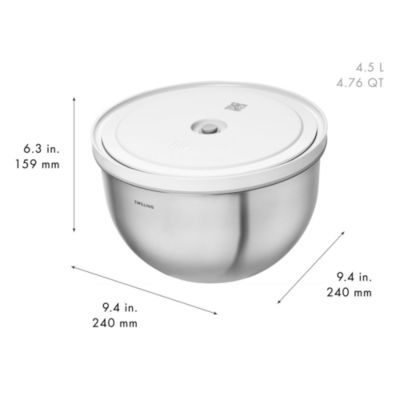 Fresh and Save Large Stainless Steel Vacuum Bowl