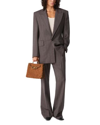 Small Andiamo Top Handle Bag in Suede