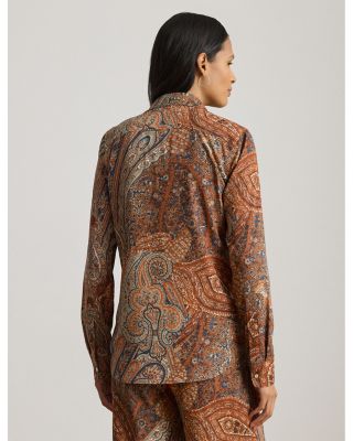 Classic Fit Paisley Crepe Shirt