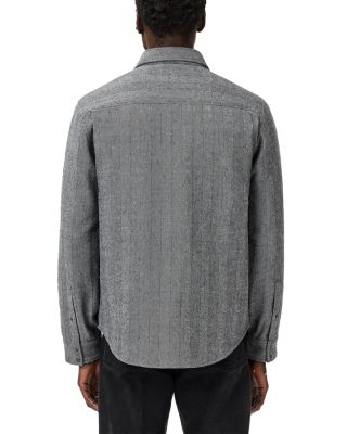 Jameson Herringbone Snap Button Long Sleeve Shirt