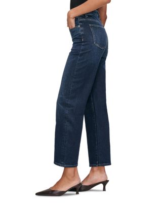 Karmine SculptSystem High Rise Ankle Refined Wide Leg Jeans in Dark Sea