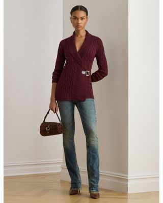 Buckled Cotton Sweater