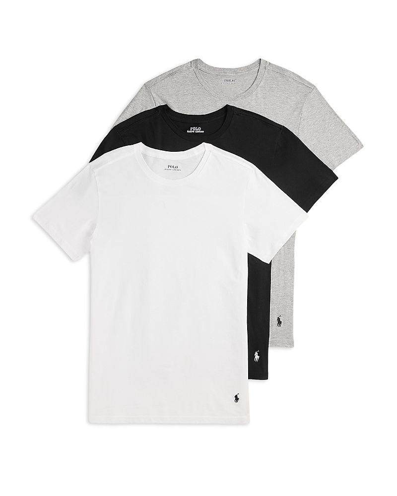 Polo Ralph Lauren Slim Fit Crewneck Undershirt, Pack of 3 · Medium