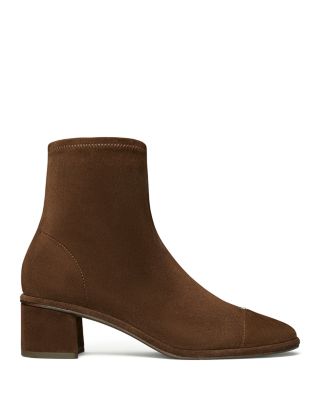Women's Cap Toe Suede Ankle Boots