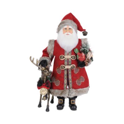 Reindeer Joy Santa Figurine