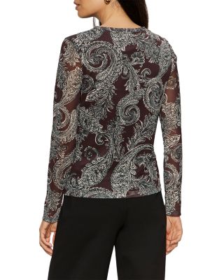 Long Sleeve Mesh Top