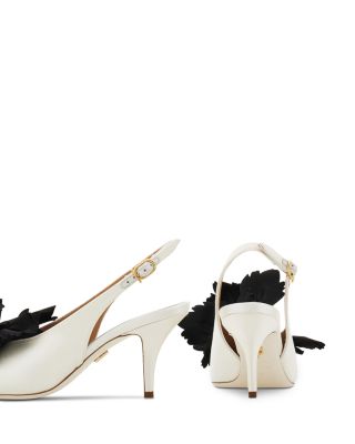 Women's Gemma 70 Embellished Leather Slingback Pumps