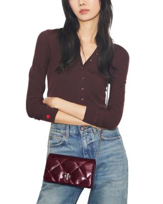 Kira Diamond Quilted Wallet On A Chain