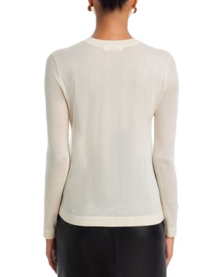 Long Sleeved Cashmere Crewneck Top