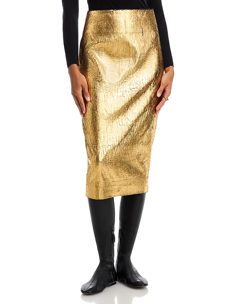 Co Slip Skirt In Gold