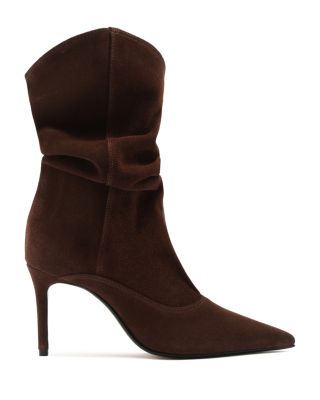 Women&#39;s Maryana Up Slouch Nubuck Leather Ankle Boots
