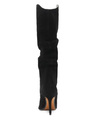Women's Maryana Up Slouch Nubuck Leather Tall Boots
