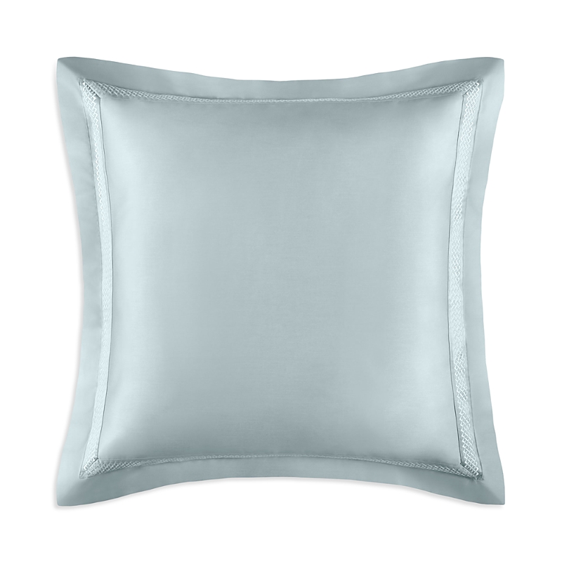 Amalia Home Collection Luiz Embroidered Sateen Euro Sham In Blue