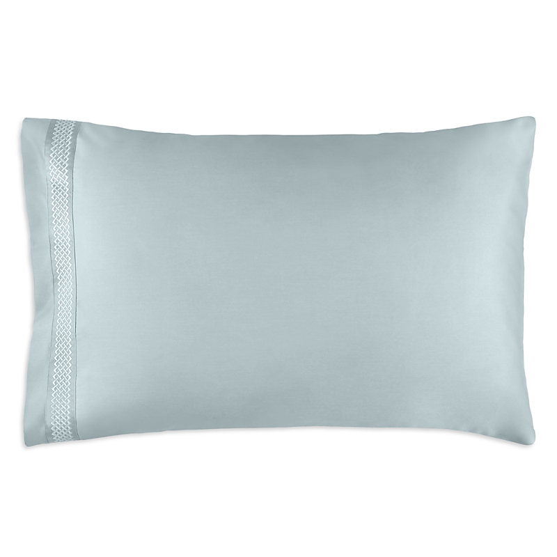 Amalia Home Collection Luiz Embroidered Sateen King Pillowcase, Pair In Blue