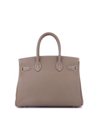  Birkin 30 Handbag Grey Epsom with Gold Hardware