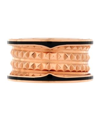  B.Zero1 Rock Four Band Ring 18K Rose Gold and Ceramic
