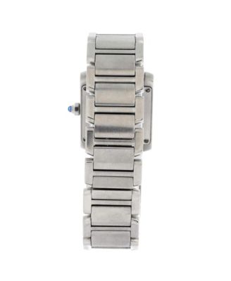  Tank Francaise Quartz Watch in Stainless Steel 25mm