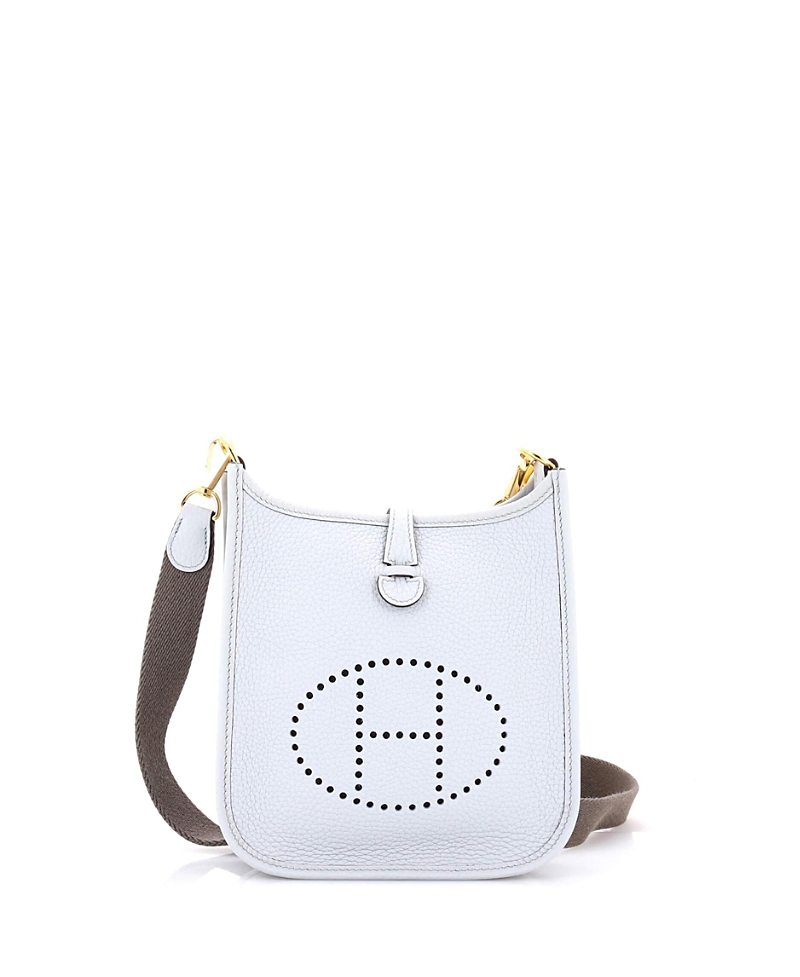 Pre-owned Pre-owned Hermes Hermes Tpm Evelyne Bag Gen Iii Clemence In Blue
