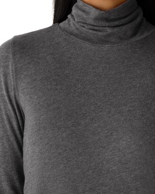 M&eacute;lange Turtleneck Top