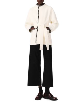 Lined Coat with Contrasting Ribbon