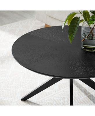  Crossroads Round Wood Coffee Table